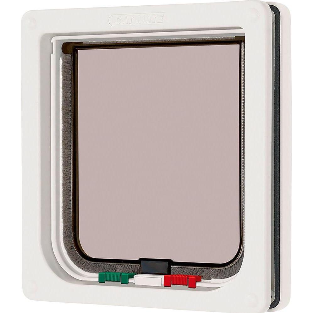 Meilleurs prix pour Cat Mate 4-way locking cat flap, white (Chatière magnétique), Chatière + filet pour chat