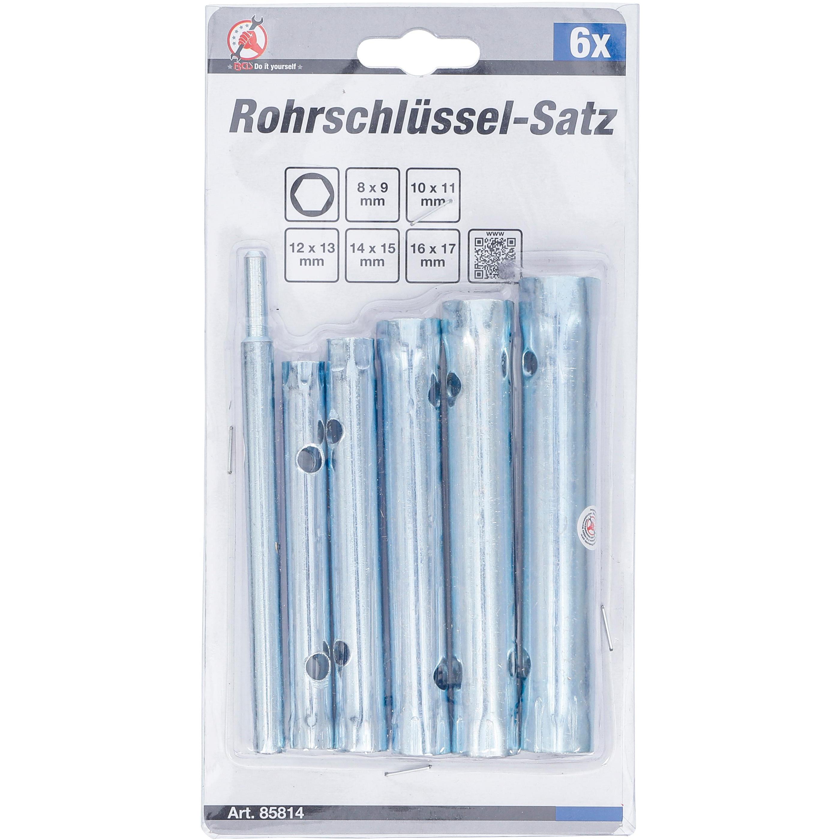 Thumbnail - BGS, Schraubenschlüssel, Rohrsteckschlüssel-Satz (8 mm, 10 mm, 12 mm, 14 mm, 16 mm)