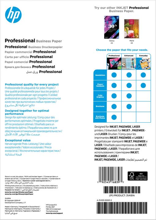 Produktbild HP Professional (A4, 150 Blätter, 180 g/m²)
