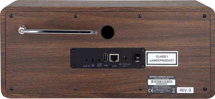 Produktbild Imperial Dabman i200 CD (Internetradio, DAB+, UKW, FM, Bluetooth, WLAN)