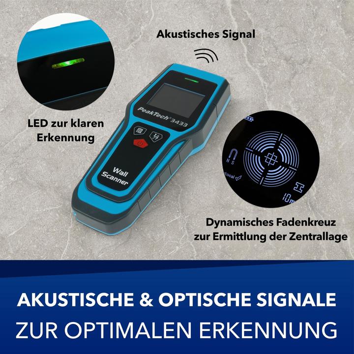 Produktbild Peaktech P 3433 Digitaler Wandscanner
