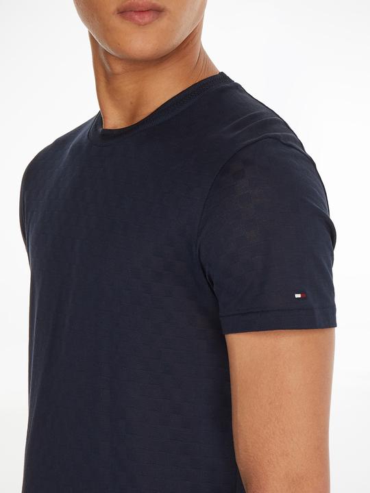 Actual product image Tommy Hilfiger Dressed Casual Tonal Gingham Tee (XS)