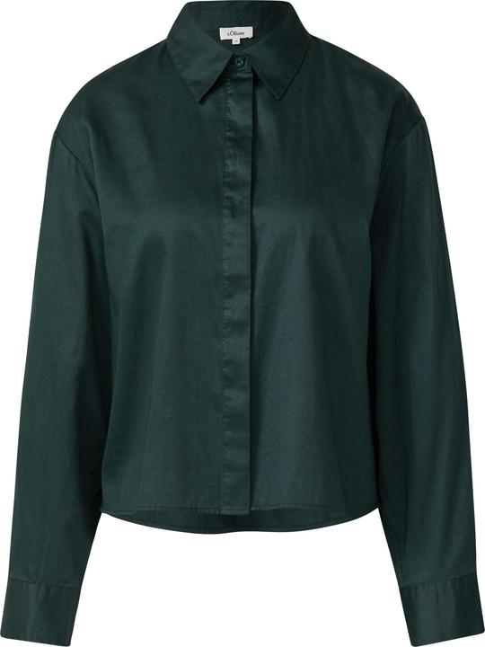 Immagine prodotto s.Oliver Bluse Verkürzte Bluse mit verdeckter Knopfleiste (40)