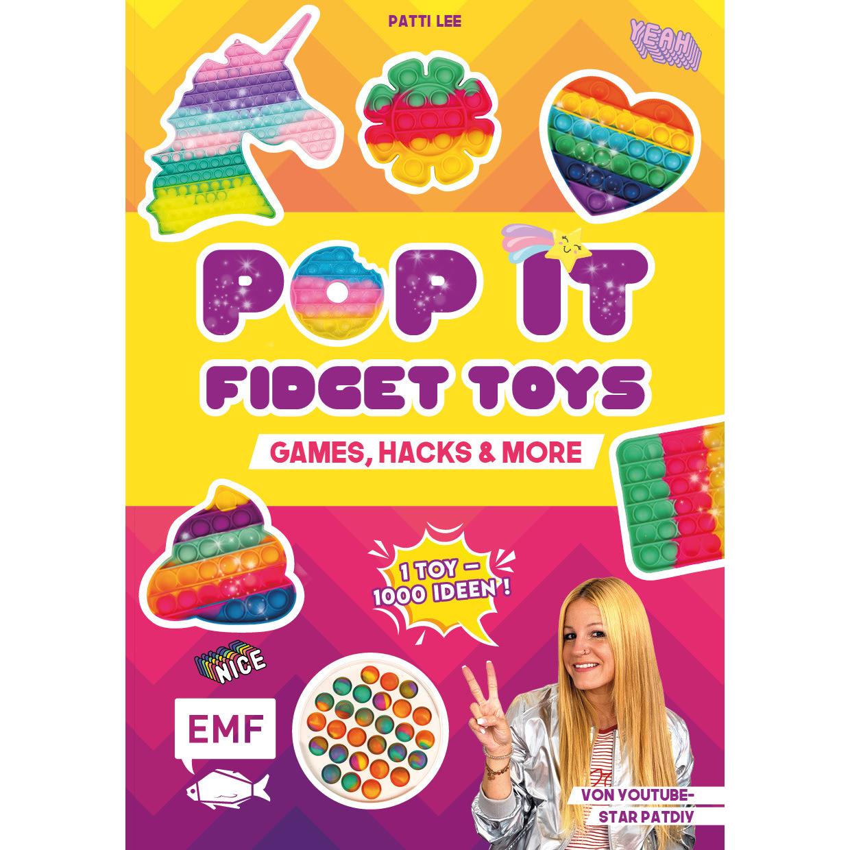Thumbnail - Pop it Fidget Toys – Games, Hacks & more vom YouTube-Kanal Hey PatDIY, Kinderbücher von Patti Lee