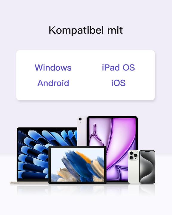 Actual product image Inateck Keyboard 01104 gray (KB01104 gray) (DE, Apple iPad Pro 11 2018, Apple iPad Pro 11 2020, Apple iPad Pro 11 2021, Apple iPad Pro 11 2022)