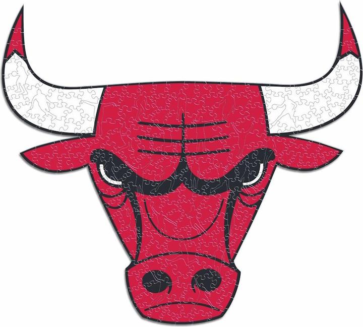Productafbeelding Iconic NBA - Chicago Bulls - Logo - Holz Puzzle Grösse S (150 Teile) (150 onderdelen)