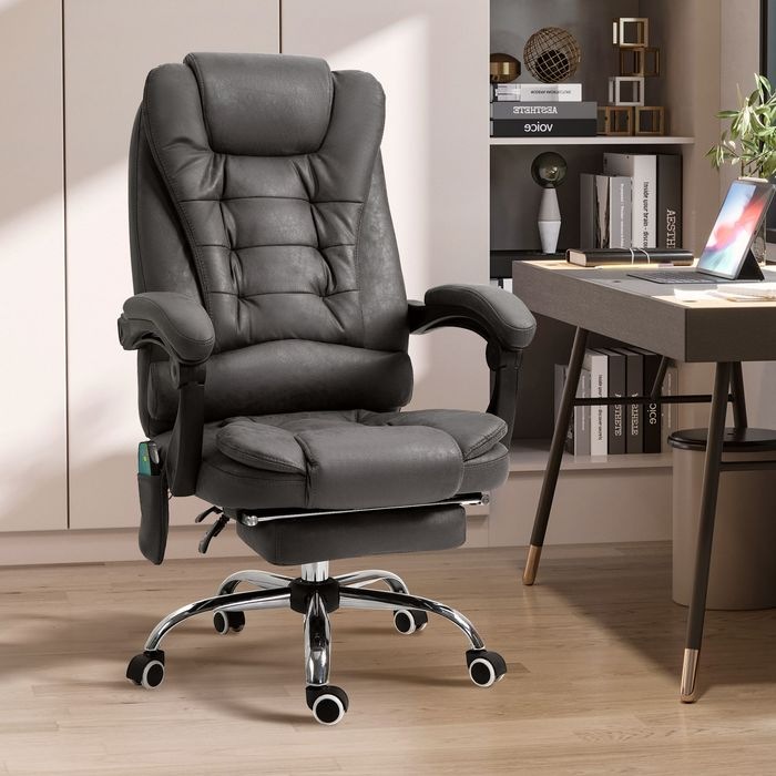 Produktbild Swisshandel24 Bürostuhl, Massage- und Wärmefunktion, ergonomisch, 6 Massagepunkte, Fussstütze, Fernbedienung, Poly