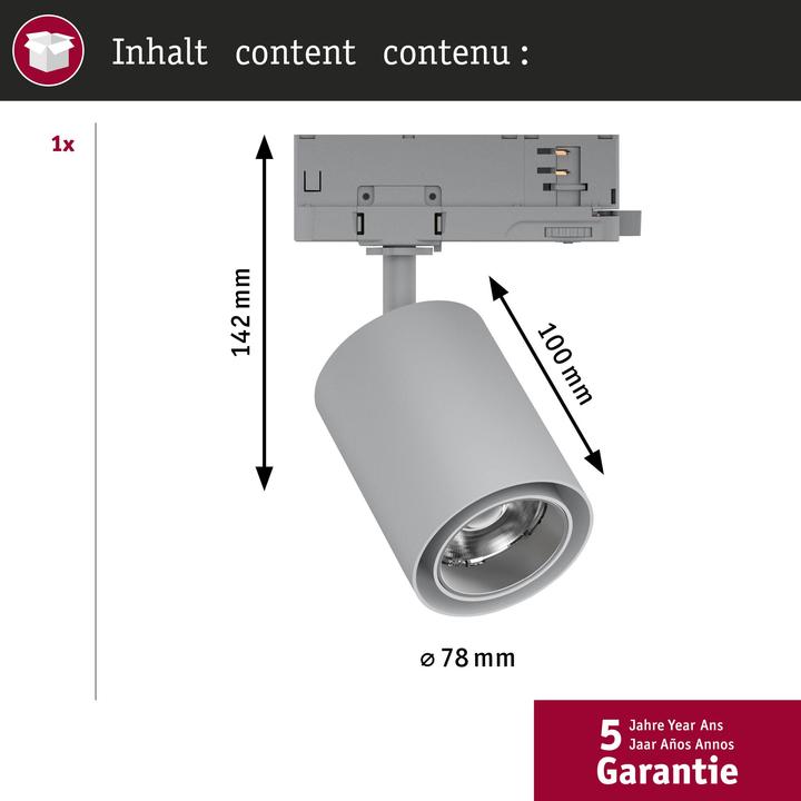 Produktbild Paulmann PAUL LED-Stromschienenstrahler (1050 lm)