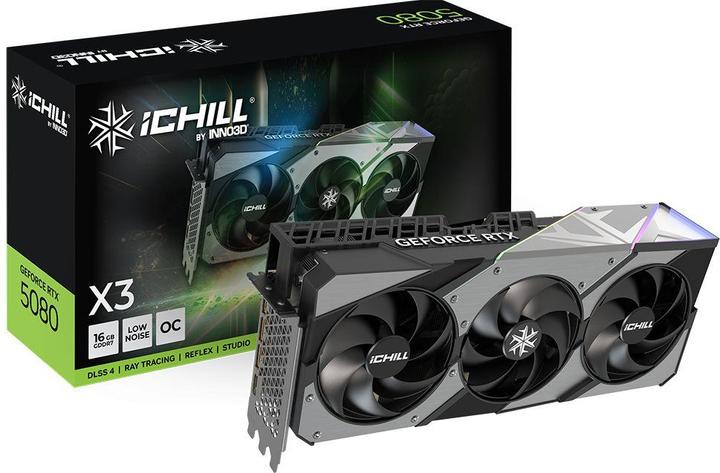 Actual product image Inno3D GeForce RTX 5080 iCHILL X3 (16 GB)