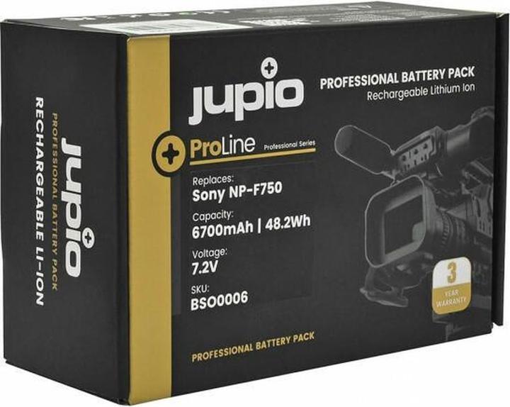 Produktbild Jupio Sony NP-F750 ProLine 6700 mAh (Kamera Akku)