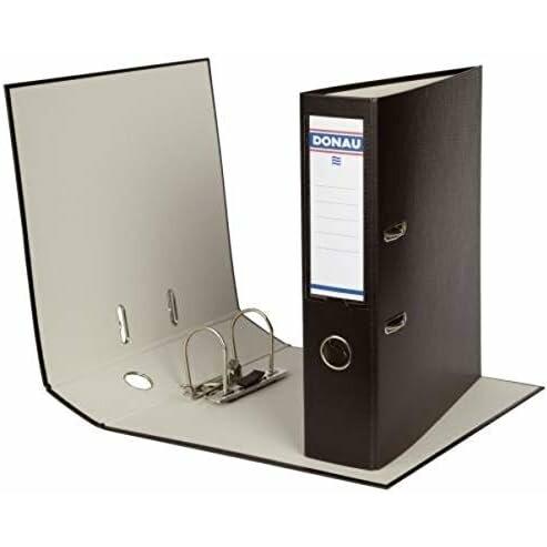 Donau, Raccoglitore, Cartella classica in cartone nero 7,5 cm DIN A4 (A4, 1 pz.)