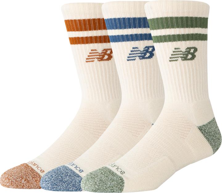 Immagine prodotto New Balance Calzini Active Lifestyle a righe in confezione da 3 (confezione da 3, L)