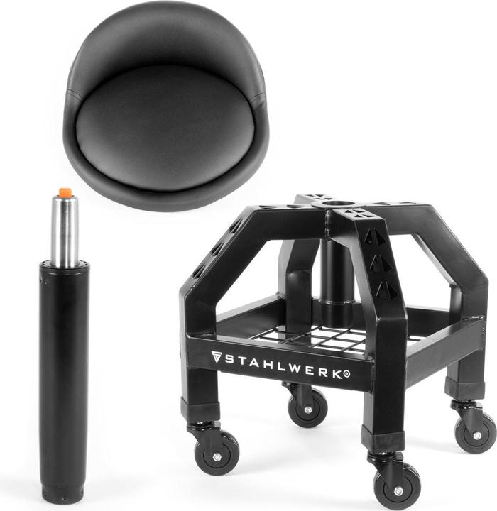 Produktbild Stahlwerk Höhenverstellbarer Werkstatthocker VWH-300 ST bis 136 kg belastbar (1 x)
