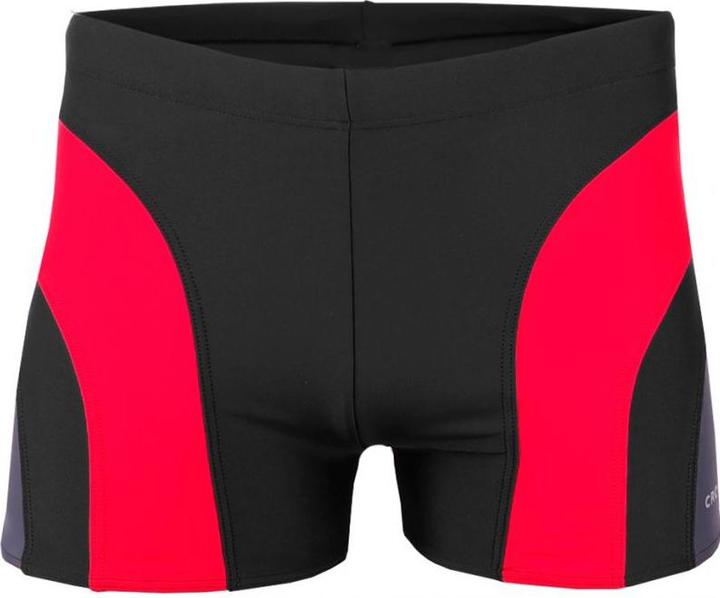 Crowell Bademode für Herren Sykes col.01 schwarz-rot-grau (L) (L)