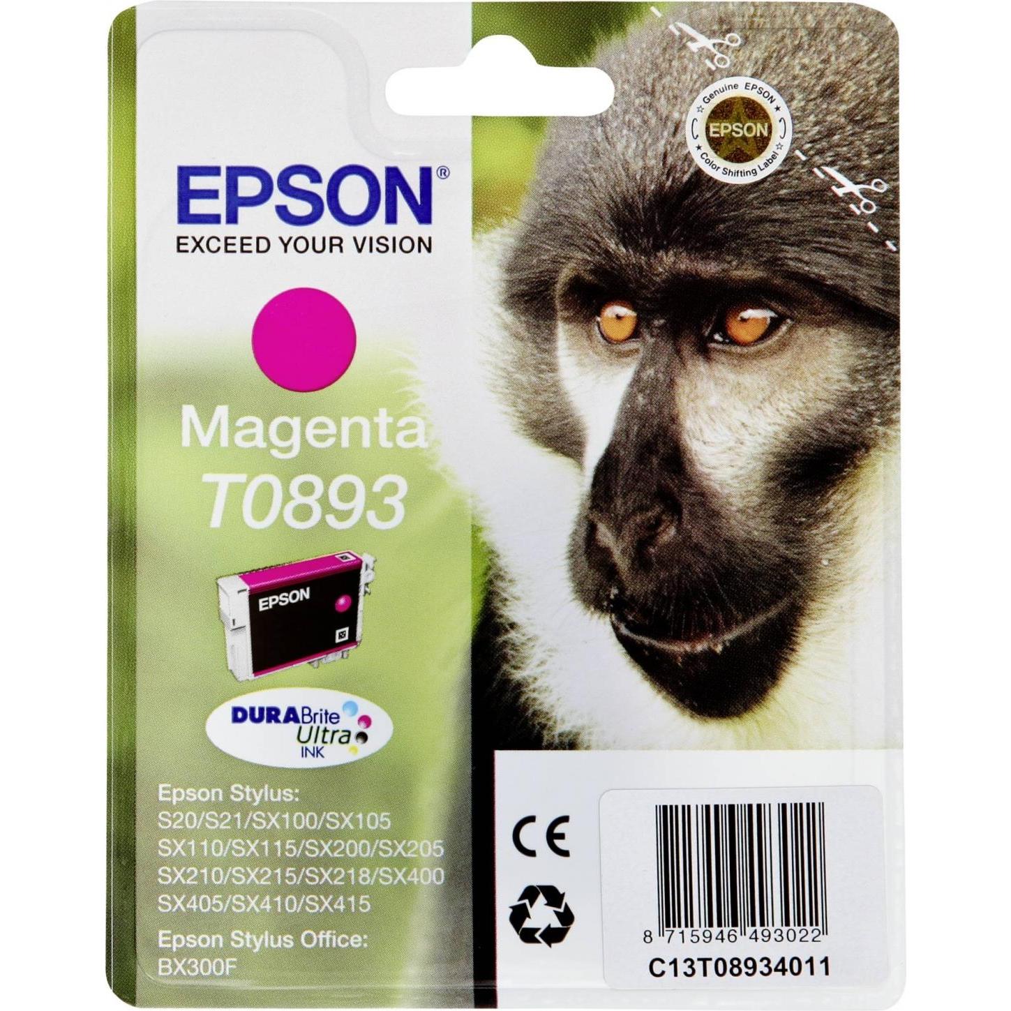 Epson, Druckerpatrone, T0893 DuraBrite Ultra (M)