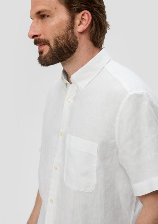 Immagine prodotto s.Oliver Hemd Kurzarmhemd aus Leinen (S)