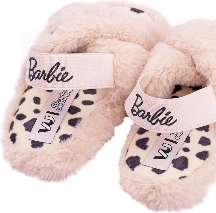 Actual product image Barbie Girls Faux Fur Slip-on Slippers (31)