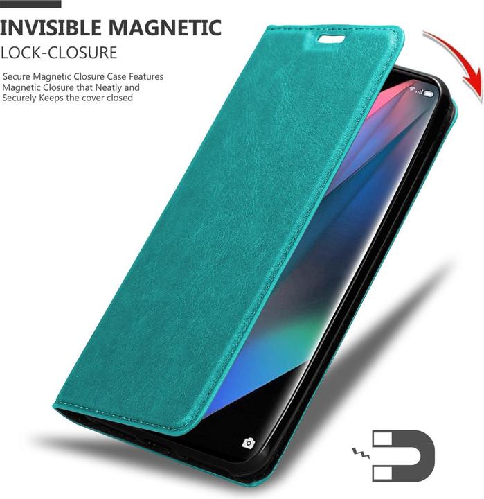 Produktbild Cadorabo Book Invis. Magnet Hülle (Oppo Find X3 Pro)