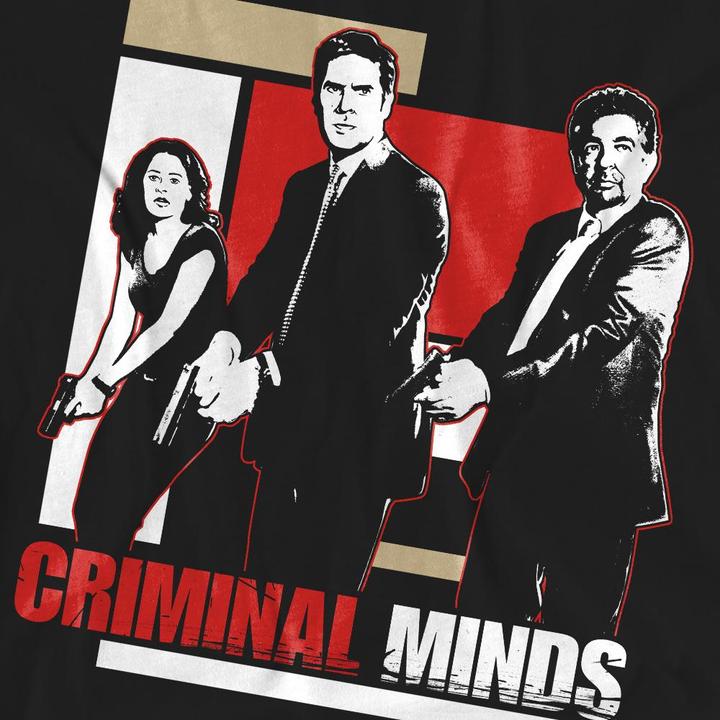 Actual product image Criminal Minds Unisex Adult Guns Drawn T-Shirt (M)