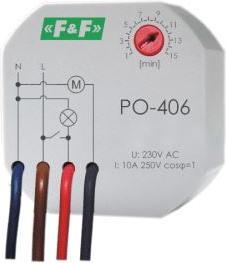 F&R Relais temporisé à déclenchement retardé 230V 10A - PO-406