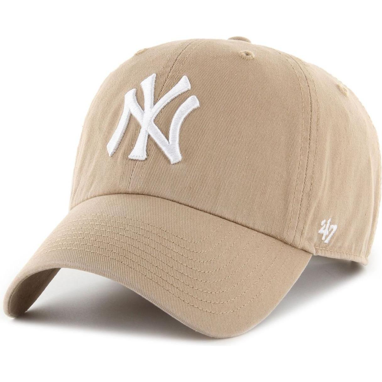 47 Brand, Jungen, Cap, Strapback Kinder Cap CLEAN New York Yankees khaki, Beige, (53, 55, 56, 52 C, 54 C)