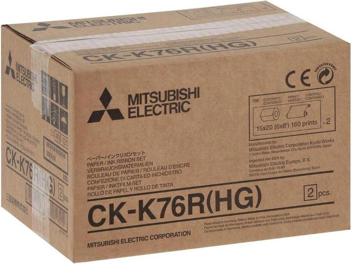 Actual product image Mitsubishi Electric CK-K 76 R HG 10x15/15x20 cm 640/320 prints (640 pcs.)