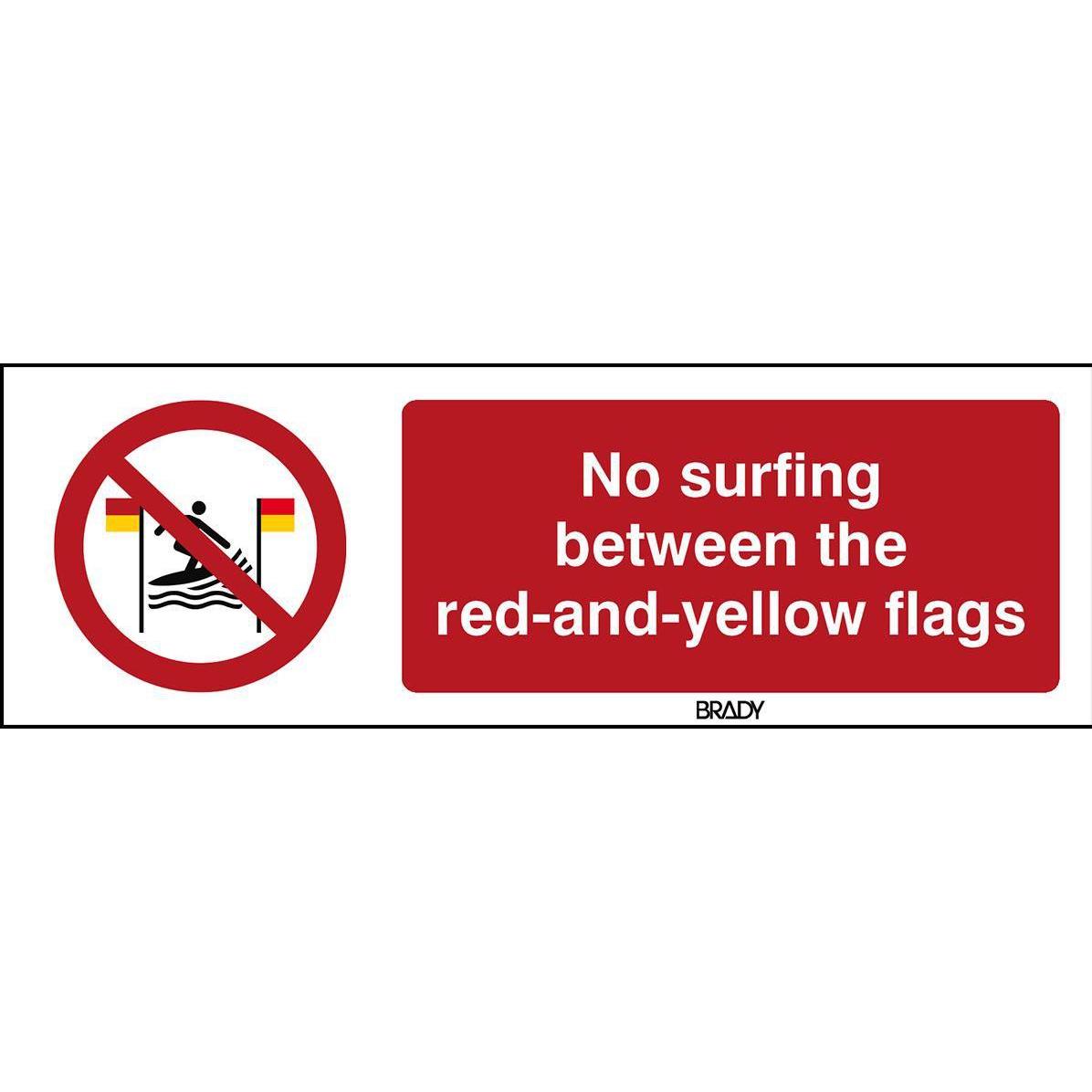 Brady, Sicherheitskennzeichnung, ISO Safety Sign - No surfing
