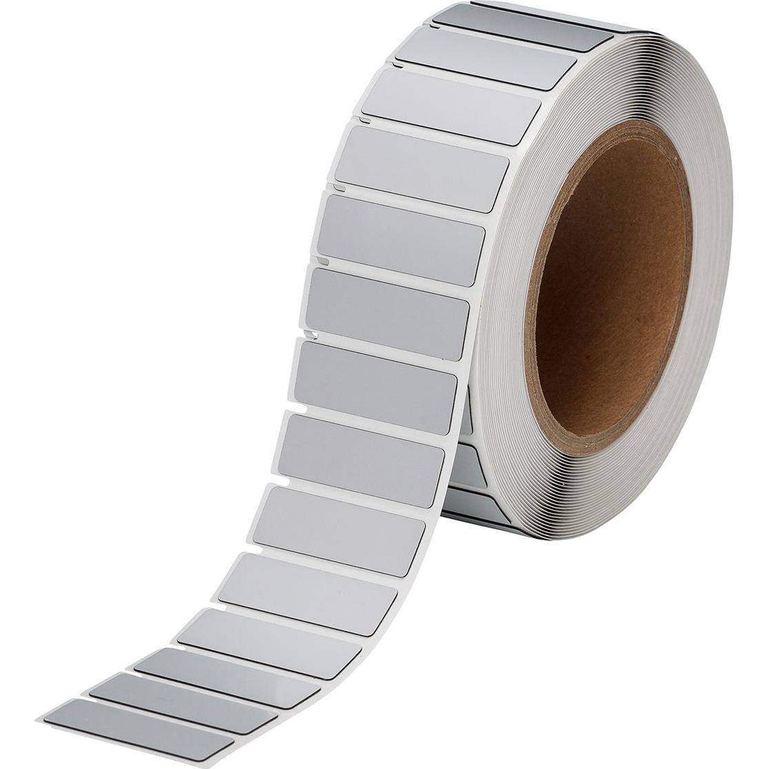 Brady, Etichette, THTEP-08-7593-SV, EPREP, poliestere, argento, 48,00 x 19,00 mm, permanente (1250 E.)