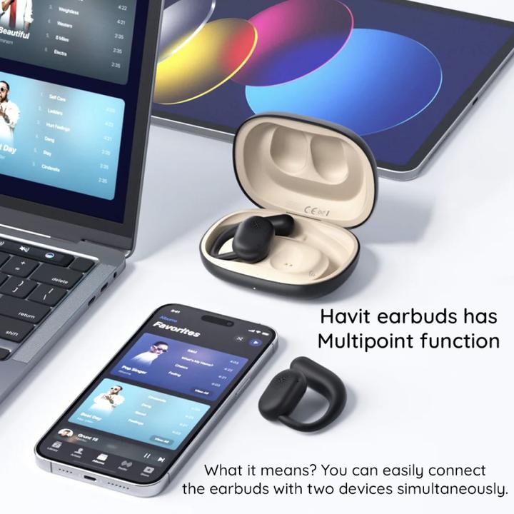 Produktbild Havit OWS914 (beige) (7 h, Kabellos)