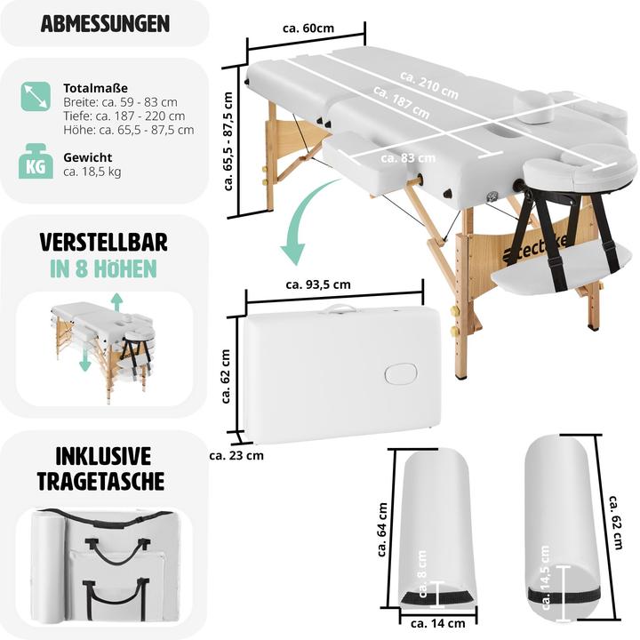 Actual product image tectake Massage table