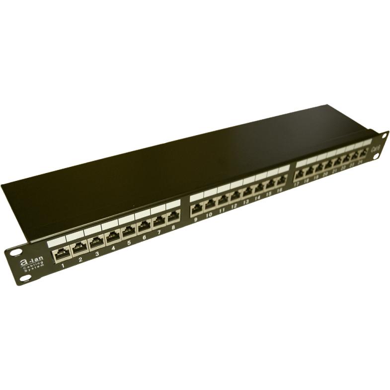 Alantec 010 Patch Panel 1U, Server Zubehör, Schwarz