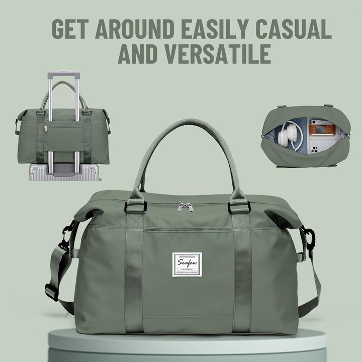 Produktbild Only-Bags.Store Grosse Kapazität Travel Overnight Bag, Solid Color Vielseitige Duffle Bag, leichte Business Trip