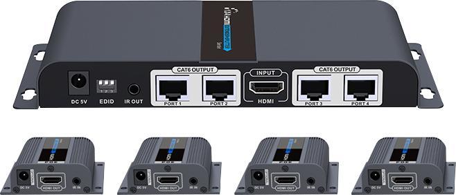 Immagine prodotto Deltacoimp Trasmettitore HDMI via cavo Ethernet, 1080p a 60 Hz, fino a 40 m, nero