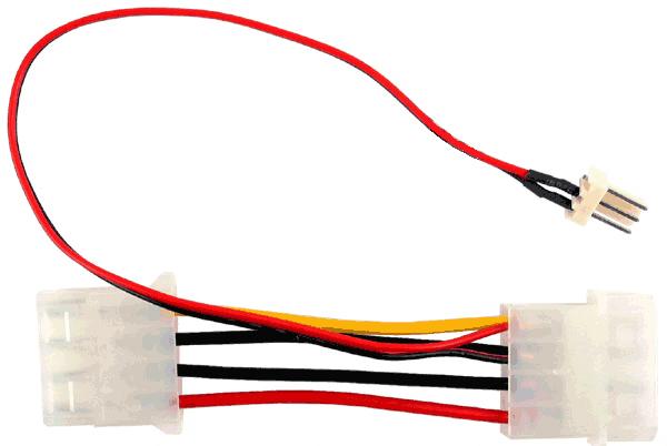 Produktbild InLine 3-Pin zu 4-Pol Molex Lüfteradapterkabel