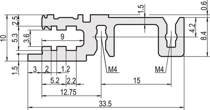 Actual product image Schroff Type H-KD stable, short roof - MODULSCH. FRONT 42TE H KD