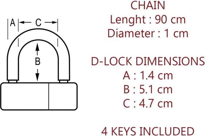 Productafbeelding Master Lock 8234 Eurdpro (90 cm)