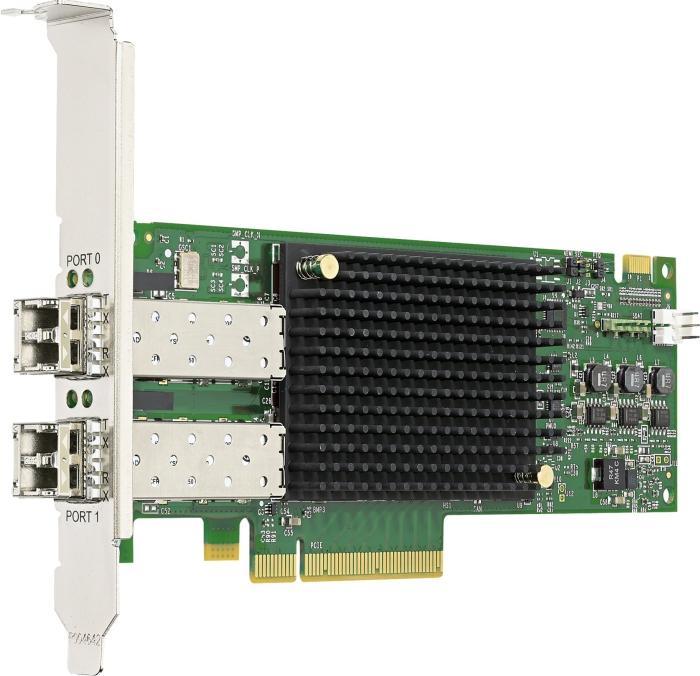 Image du produit Emulex LPe31002 Gen 6 (16Gb), HBA à double port (upgradeable à 32Gb) (PCI Express 3.0 x8)