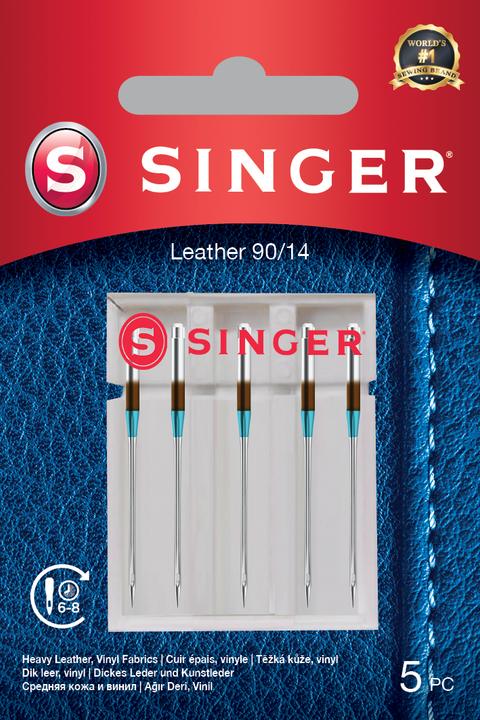 Actual product image Singer Leather sewing machine needle, 90/14, pack of 5