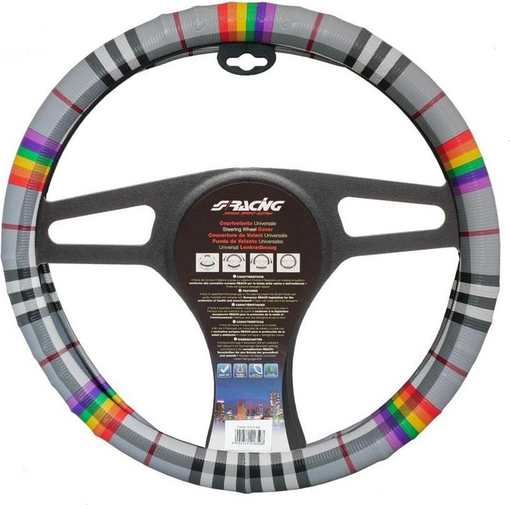 Actual product image Simoni Racing Steering Wheel Cover Fancy