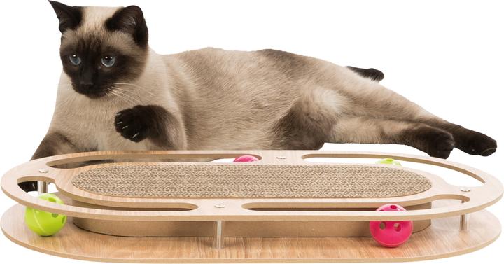 Actual product image Trixie Scratchboard with wooden frame (Cat ball toy)