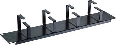 Datacom 19" vyvazovacà panel 2U 4x kov.háÄek () Äerný