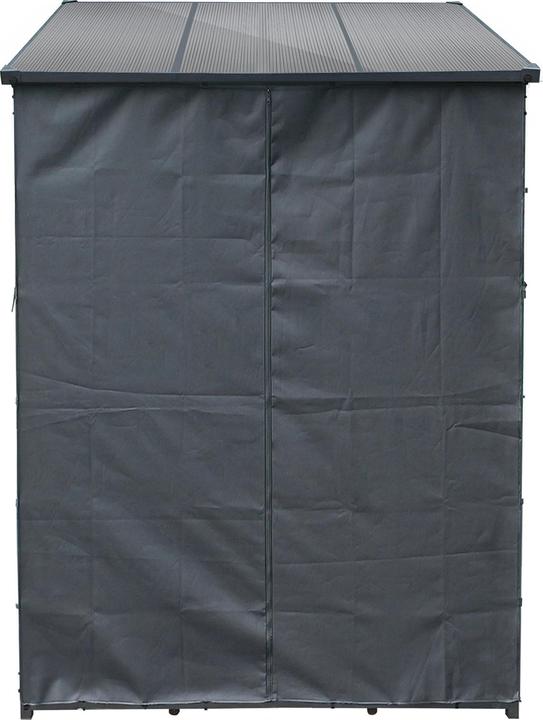 Produktbild Toboli Kaminholzregal Aussen 130x70x185cm mit Schutzhülle Brennholz Wetterschutz