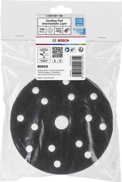 Produktbild Bosch Professional Zubehör Adapter, gelocht, Durchmesser 125, für Schwingschleifer