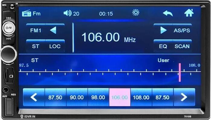 Produktbild Podofo car monitor K0126 Mirror Link, BT, USB 7"