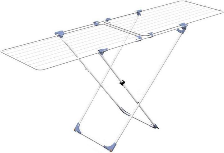 Produktbild Lumarko Wäscheständer Gimi Duo Edelstahl 209 x 60 x 97 cm Weiss Ausziehbar