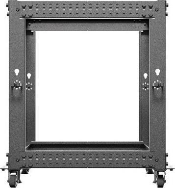 Produktbild Lanberg OPEN RACK 19 12U 600X600-1100 REGULOWANY CZARNY (10.86 HE, 19 Zoll Rack)