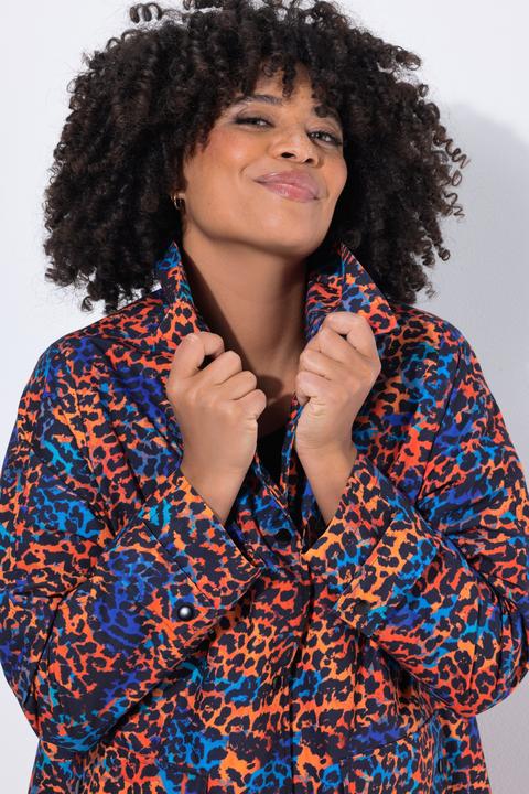 Immagine prodotto Angel of Style Cappotto con colorata stampa leopardata e bottoni automatici