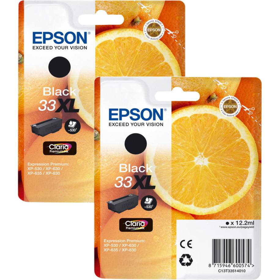 Epson, Cartucce, Cartuccia 33XL Nero Duo Pack (FC)