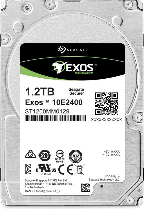 Produktbild Seagate HDD Exos 10E2400 Enterprise Performance, 2.5 inch, SAS, 10000rpm, cache, 512e, 4 (1.20 TB, 2.5", CMR)