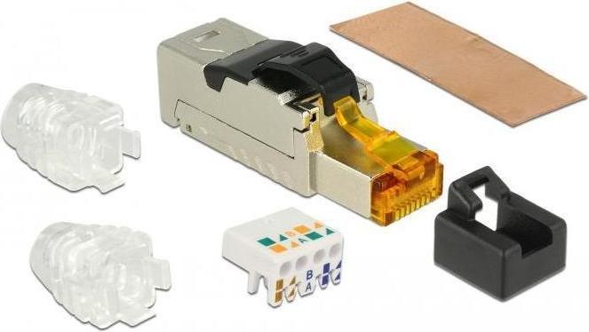 Actual product image Delock Field-wireable RJ45 connector (S/FTP, CAT6a, 0.06 m)